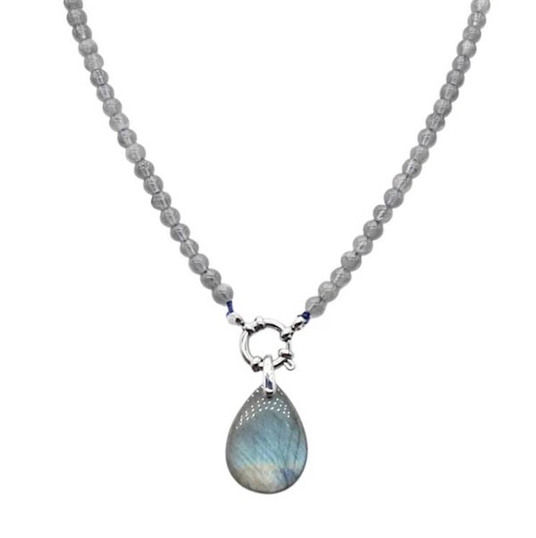 Collier Création Artisanale en Pierre de Labradorite