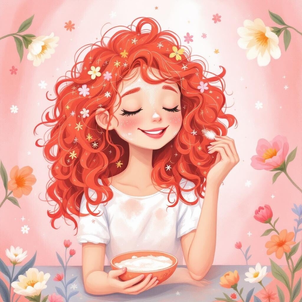 Soin capillaire cheveux bouclés, frisés