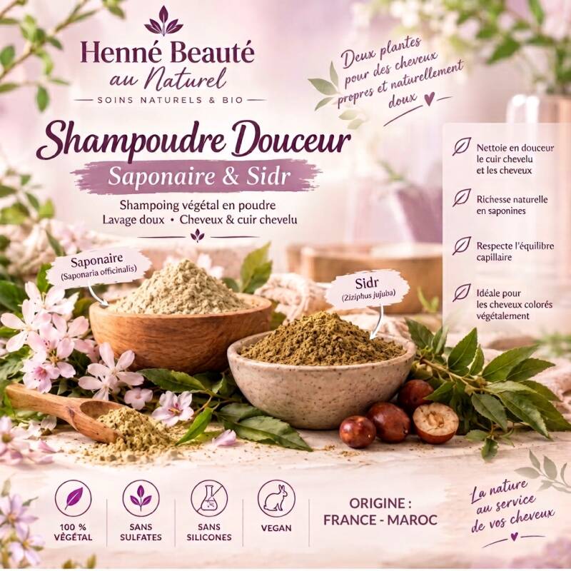 Shampoudre douceur I Henné Beauté au Naturel