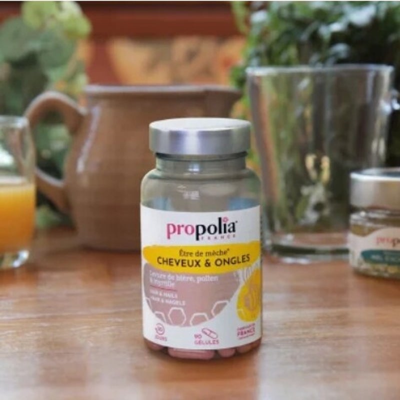 Propolia - Gélules Cheveux & Ongles Pollen, Levure de bière & Myrtille