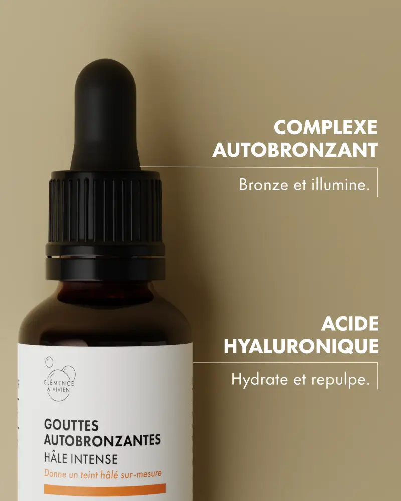 Gouutes auto bronzantes Clémence & Vivien