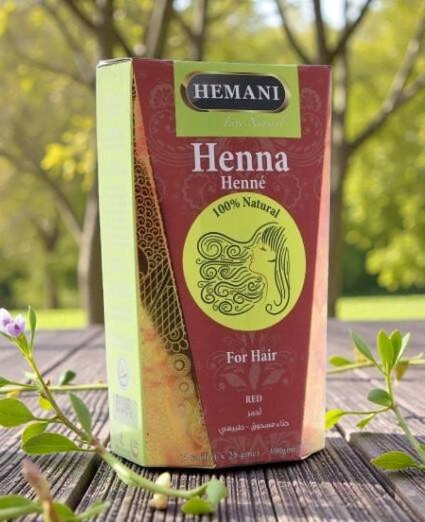 Henné RED 100% Naturel – Hemani – Couleur Intense & Soin Naturel