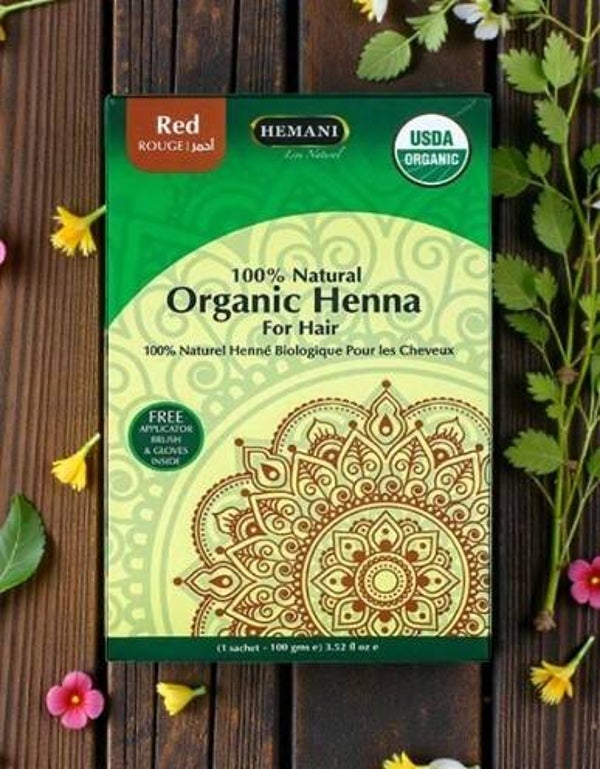 Henné Rouge Bio Hemani – Teinte Vibrante & Brillance Naturelle