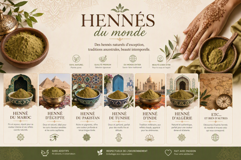 Les hennés du Monde I Henné Beauté au Naturel