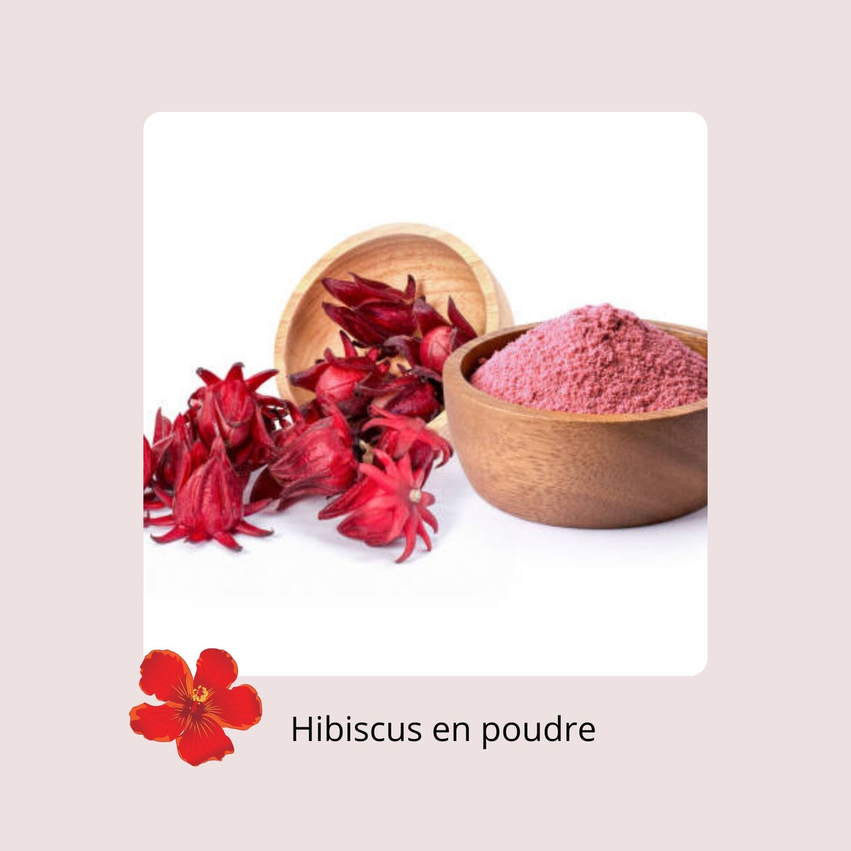 Poudre D'hibiscus Exfoliante - 100% Naturel, Pour Une Peau Douce