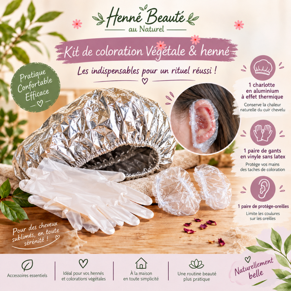 Kit Coloration Végétale & Henné – Les Indispensables