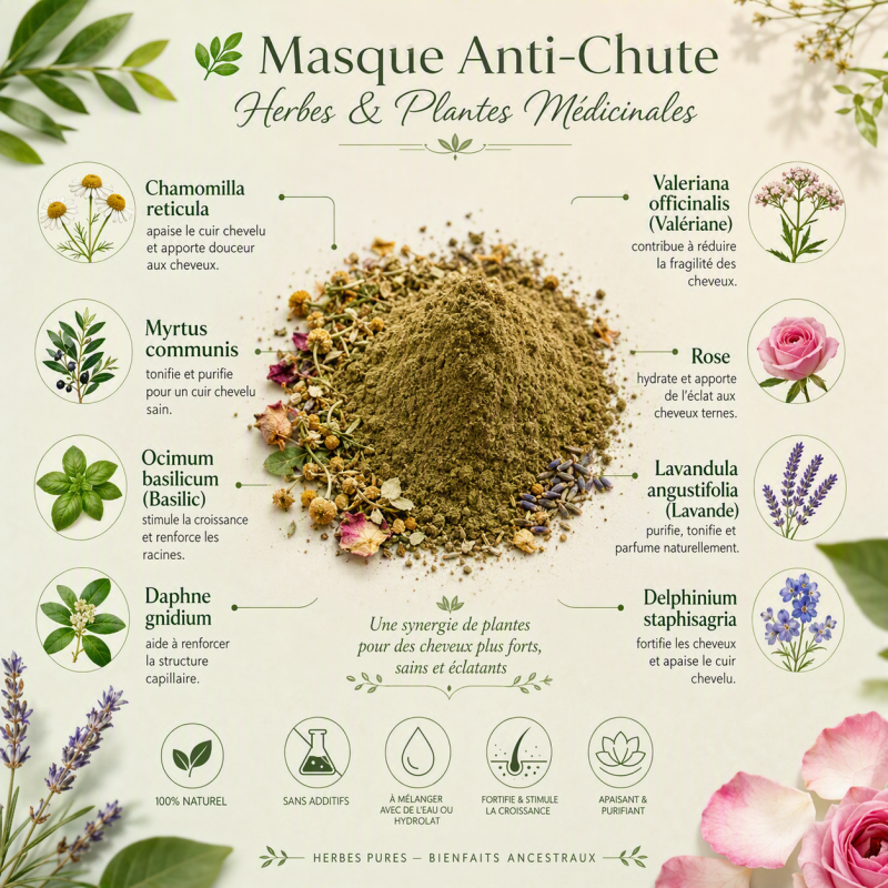 Masque Anti chute Henné Beauté au Naturel