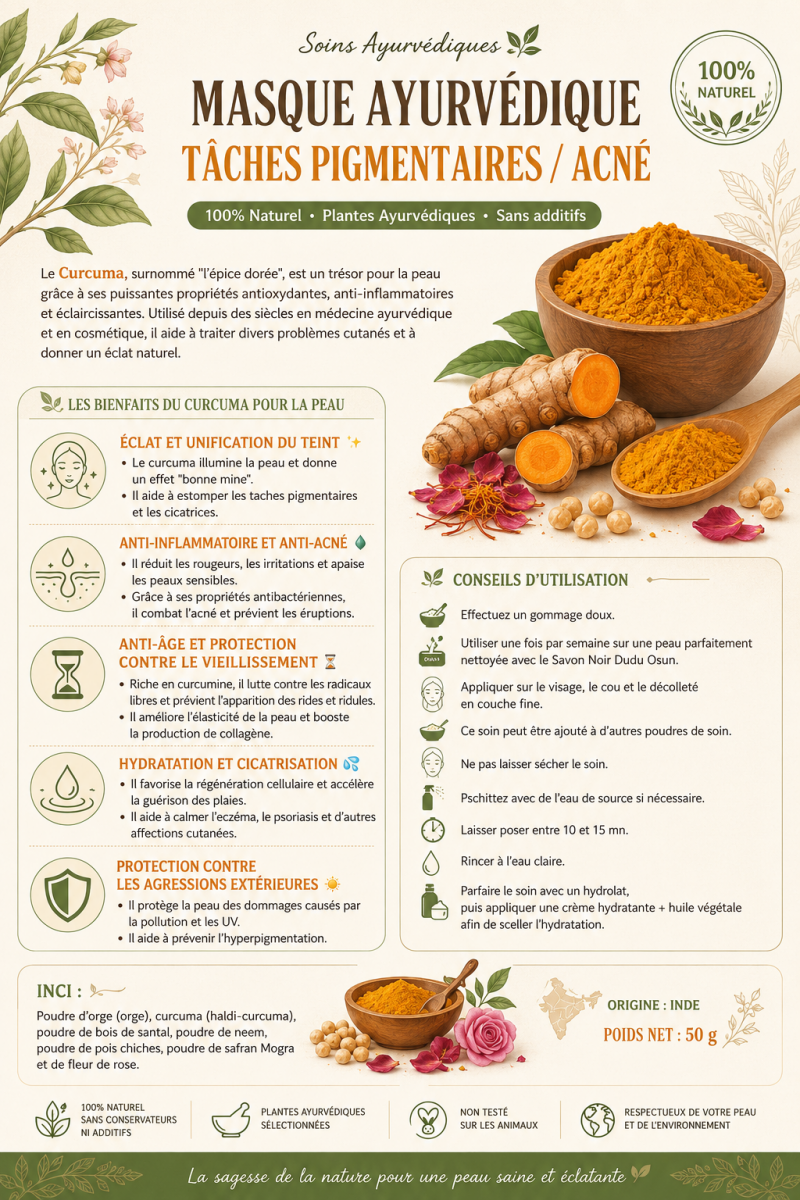 Masque ayurvédique Henné Beauté au Naturel