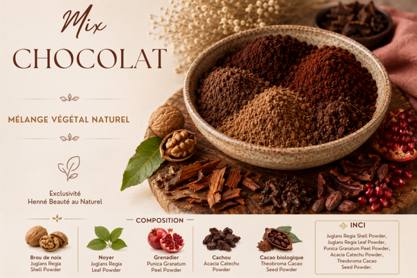 Mix Chocolat – Mélange Végétal Naturel Sans Indigo