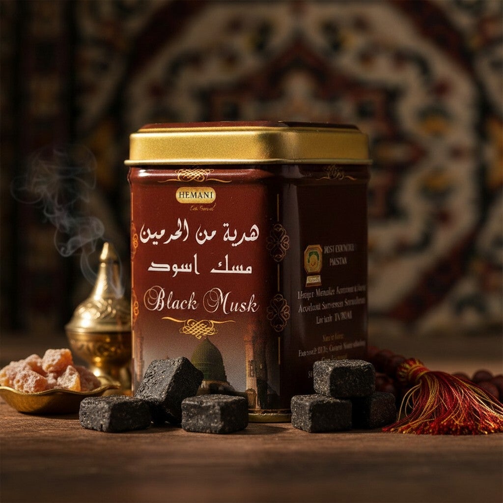 Carré Ambre Musc Noir Hemani I Henné Beauté au Naturel