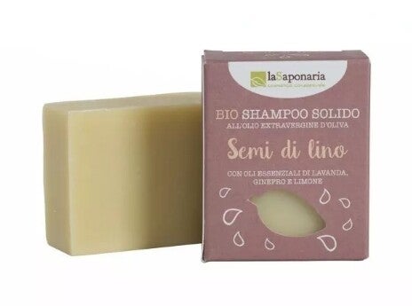 Shampoing Solide aux Graines de Lin Bio - La Saponaria -