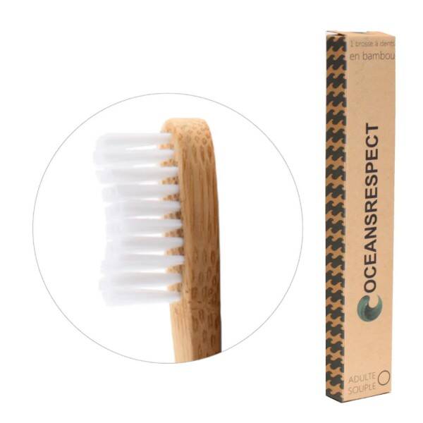 Brosse à dents en bambou - Adulte - Souple