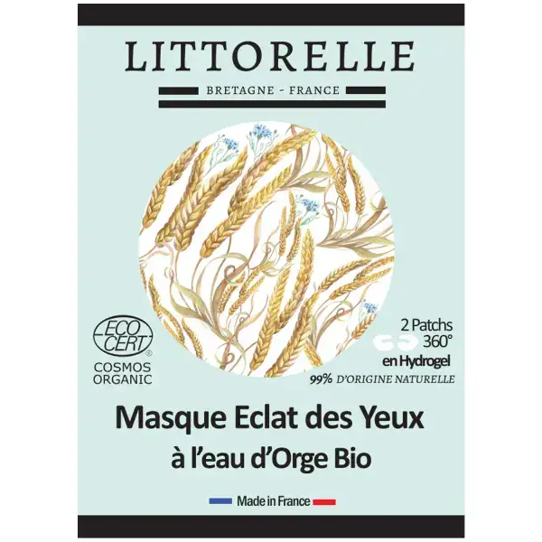 Masque Eclat des Yeux à l’Eau d’Orge Bio- Certifié Bio