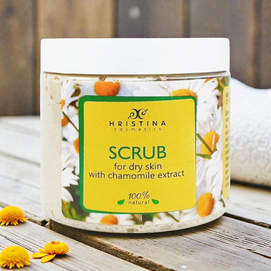 Peeling Visage Peau Sèche - Extrait de Camomille - 200 ml