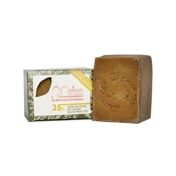 🧼 Savon d’Alep Biologique 35% Huile de Baies de Laurier – 200 g