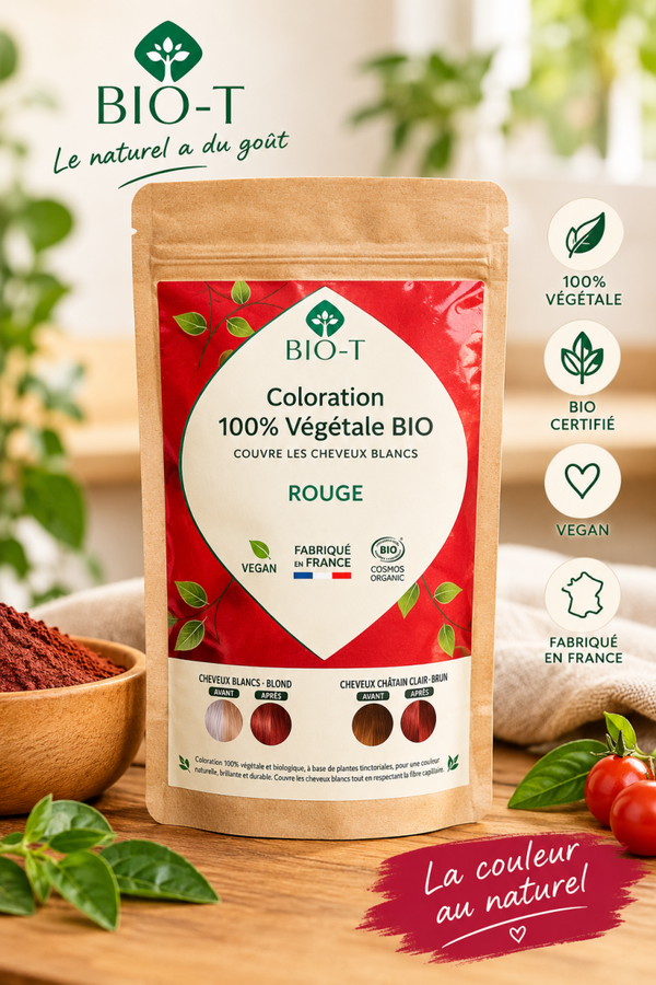 Coloration Végétale Biologique Rouge – Bio-T