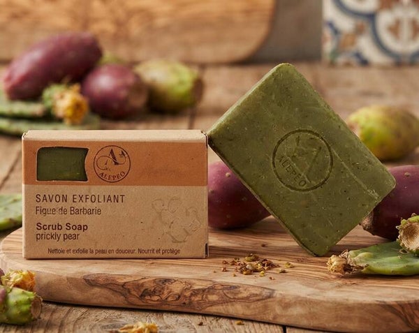 Savon d'Alep à la Figue de Barbarie - Exfoliant Naturel - Alépéo -