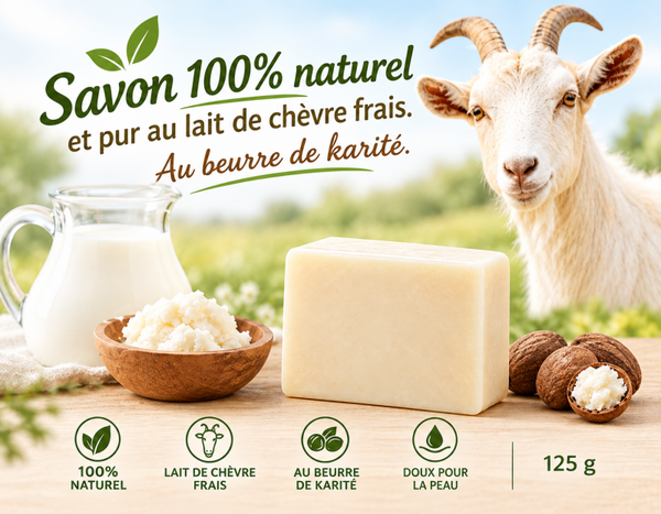 Savon au Lait de Chèvre & Beurre de Karité - 125 g