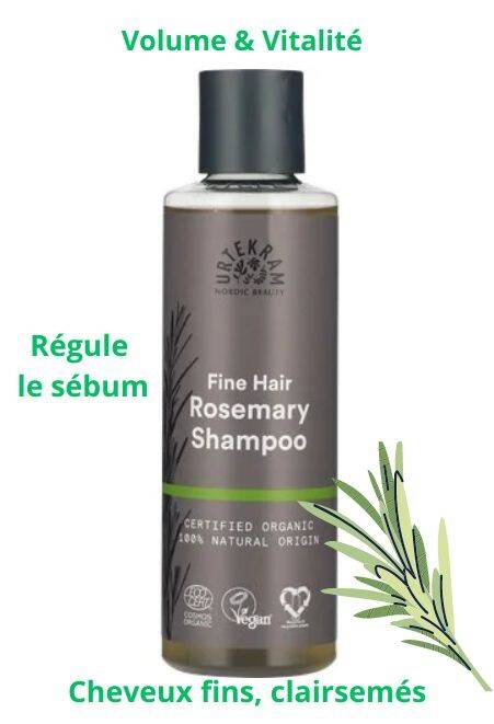 Shampoing Romarin "Cheveux Fins" Urtekram