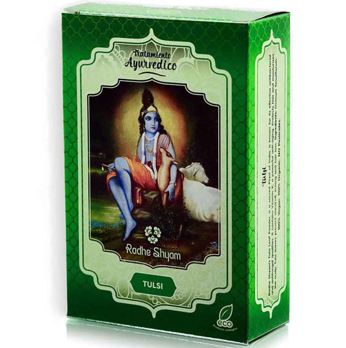 Poudre de Feuille de Tulsi Biologique 100 gr – Radhe Shyam – Soin Capillaire & Cutané