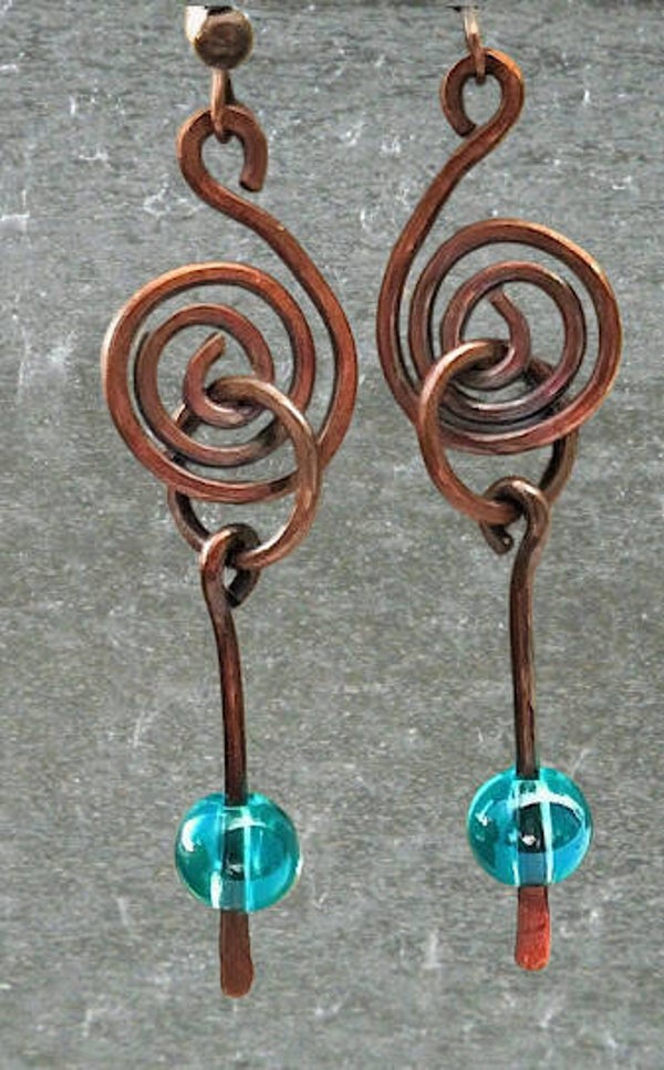 Rain Drops on Copper