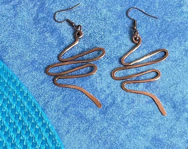 Hammered Copper Serpent