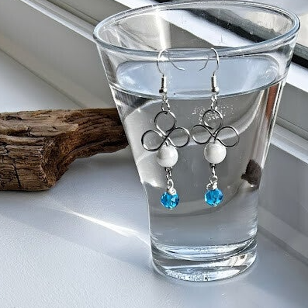 Pearl and Blue Crystal