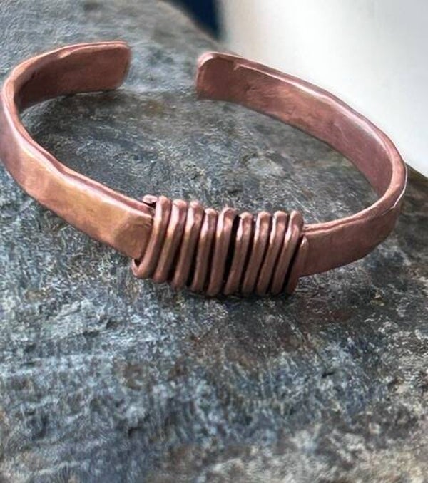 Copper Bar Ring # 072