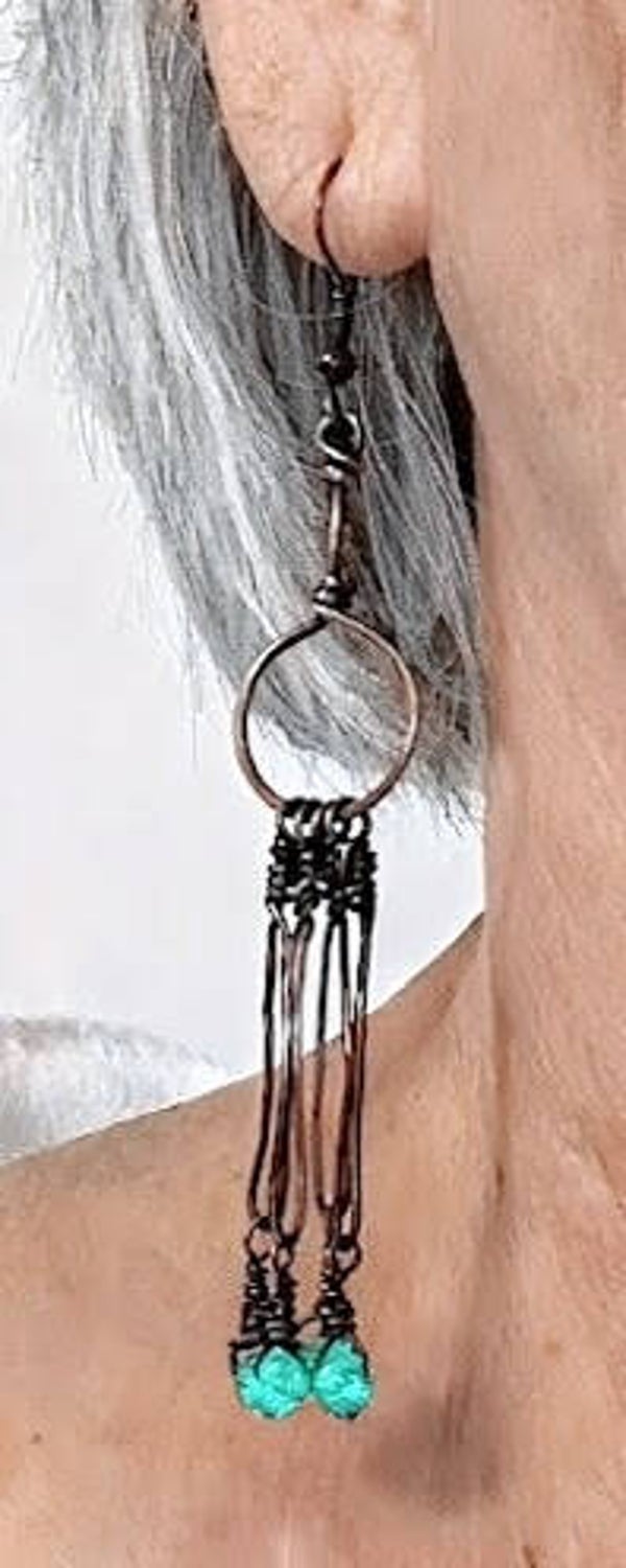 Raindrops on Copper Dangles # 048