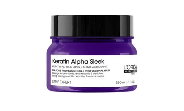 Masque disciplinant Keratin Alpha Sleek – Lissage longue durée & anti-frisottis 250ml