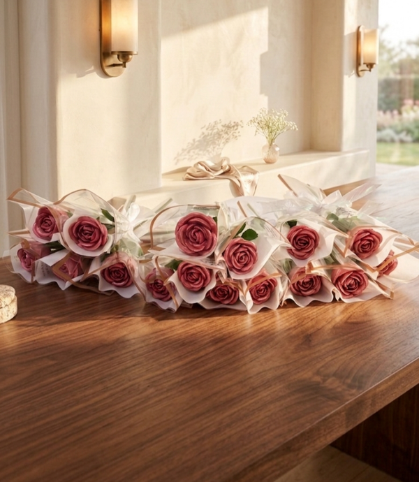 Rose en cire