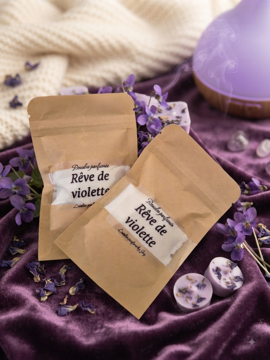 Poudre parfumée " Rêve de violette "
