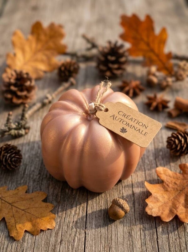 Bougie citrouille parfumée 🎃🕯️🍂