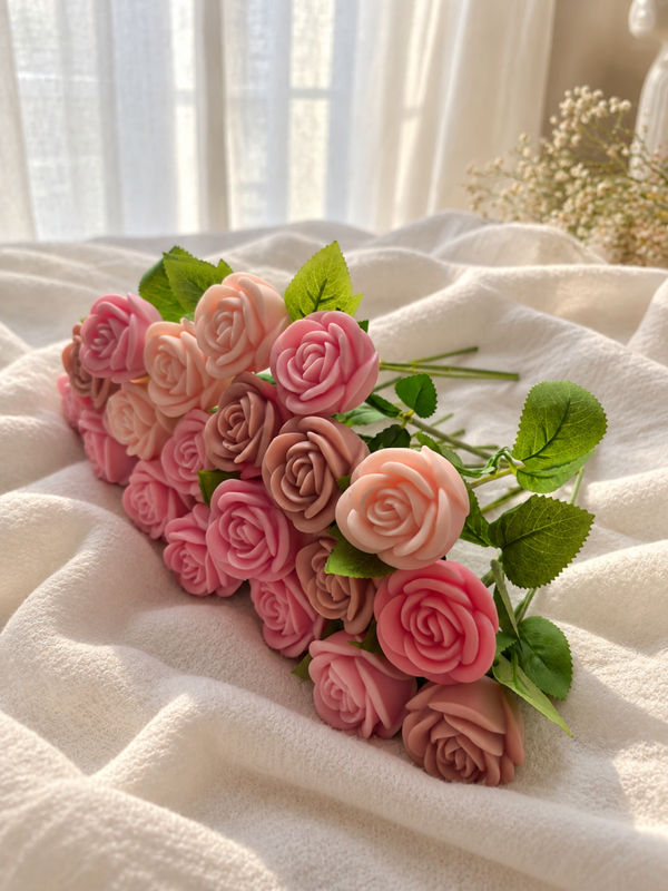Rose en cire 🎀 Octobre Rose 🎀