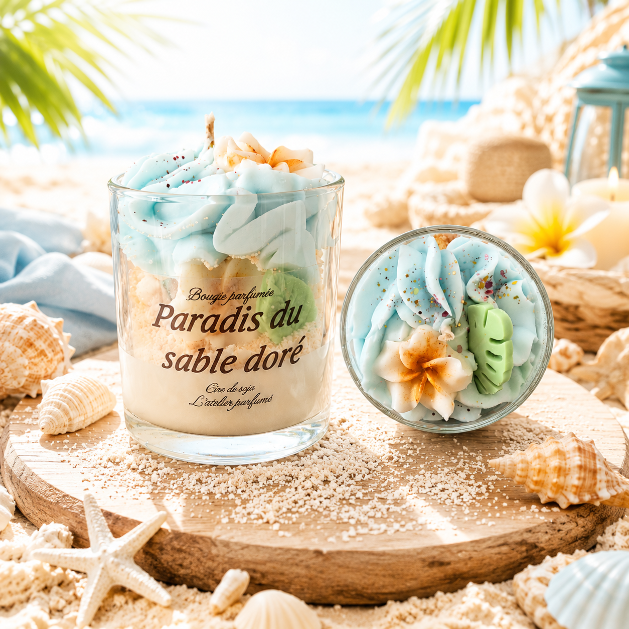bougie Paradis du sable doré