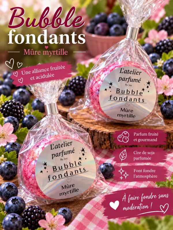 Bubble Fondants " Mûre myrtille" ✨