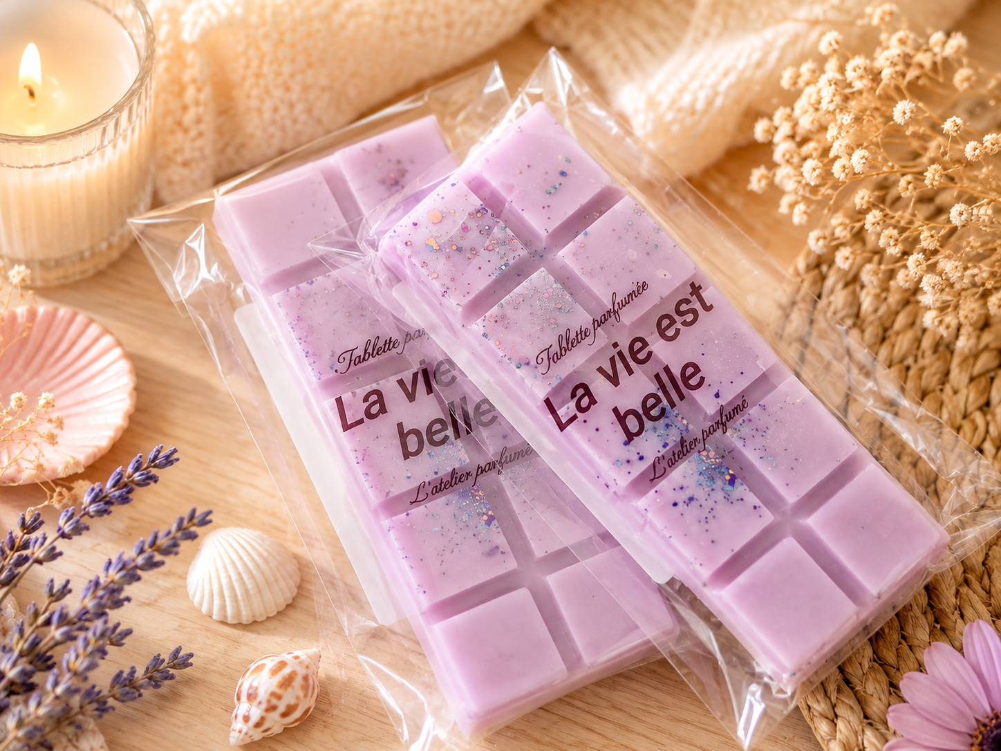 Tablette parfumée " La vie est belle "