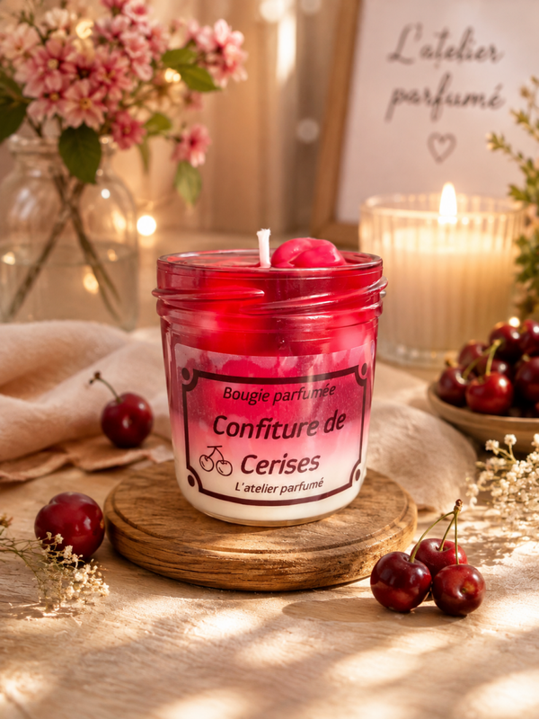 Bougie parfumée "Confiture à la Cerise"