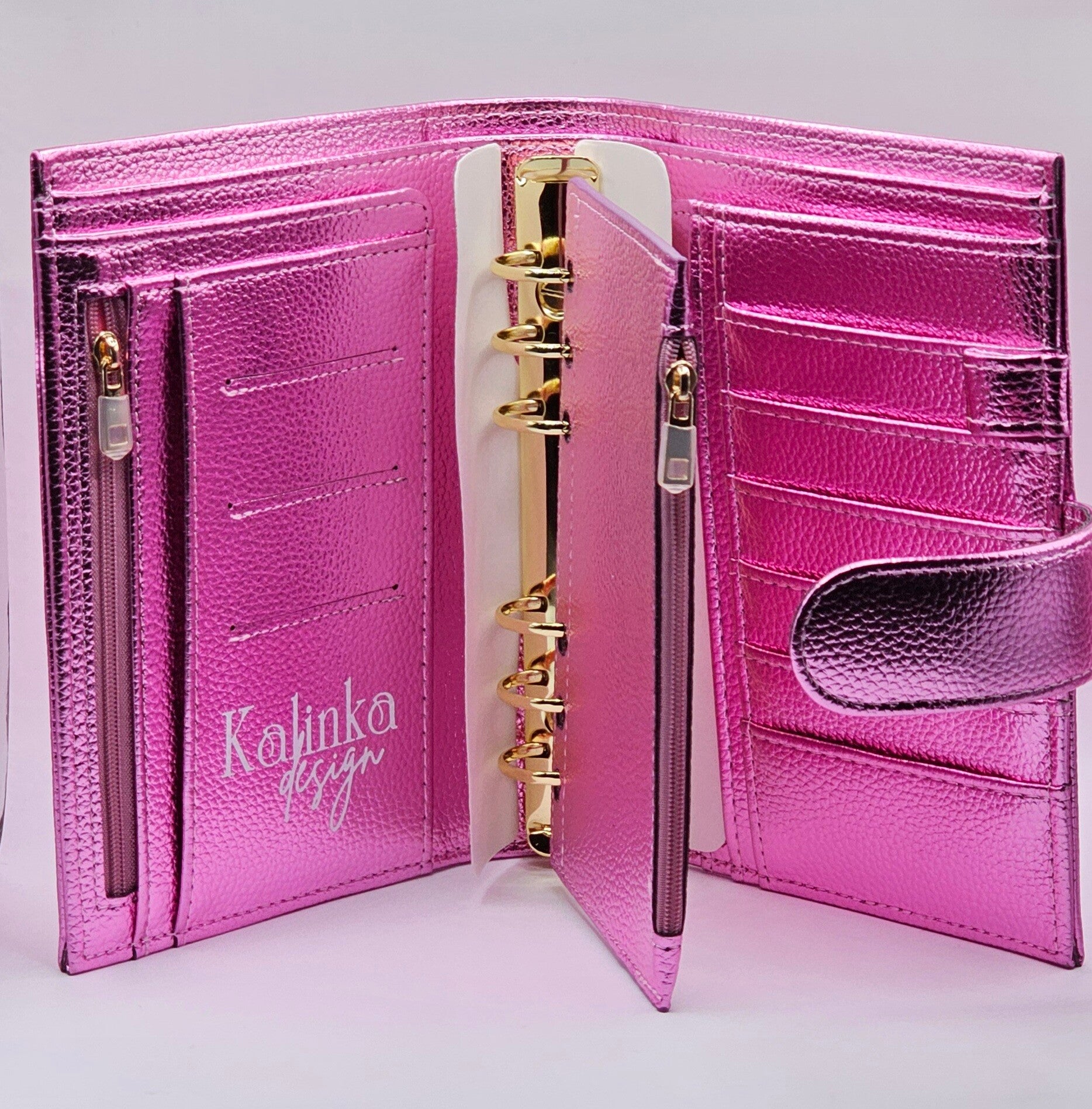 A6 premium deluxe Binder mit goldenen Ringen