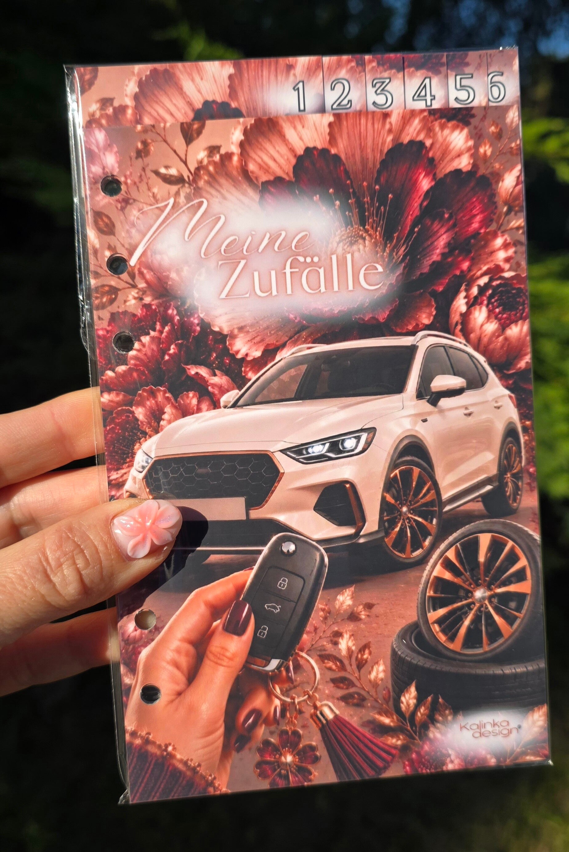 Zufälle Auto bordeaux/bronze