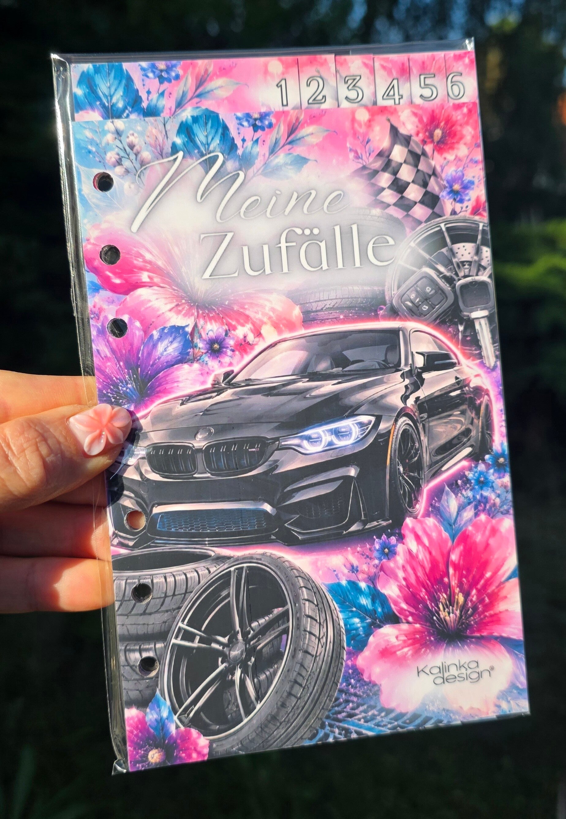 Zufälle Auto pink/schwarz