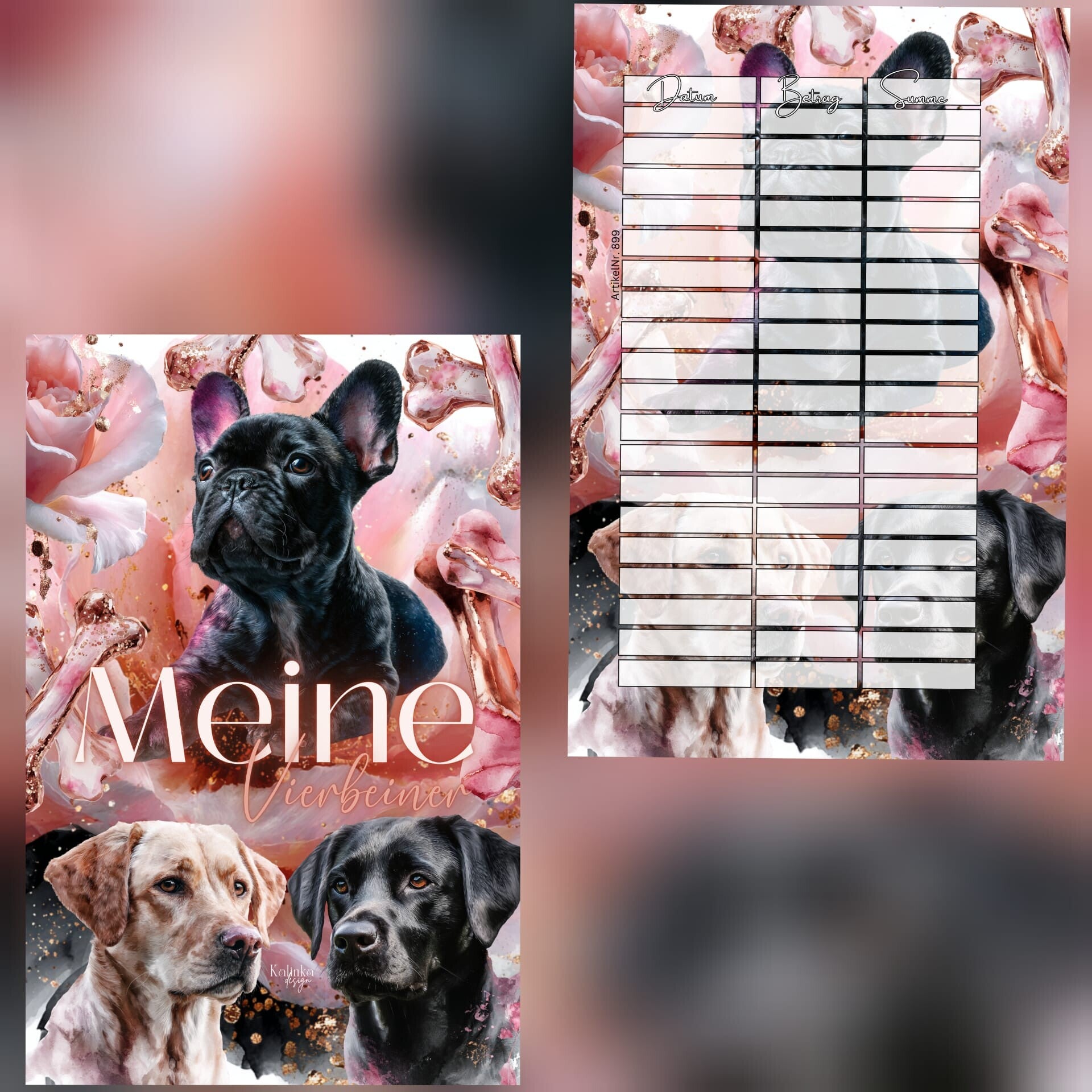 A6 - Trennblatt "Meine Vierbeiner"