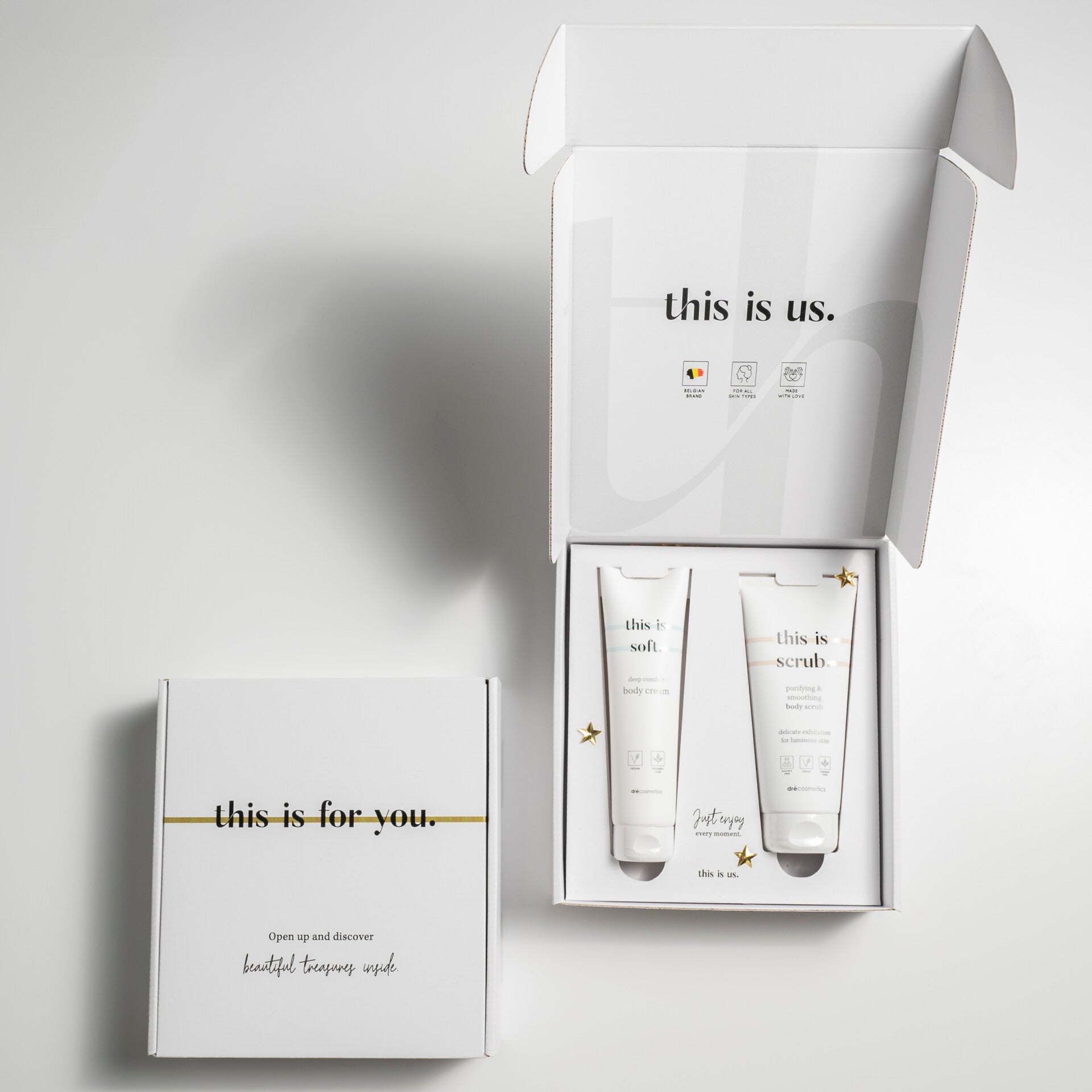 Cadeauset "This Is scrub & This Is Soft"