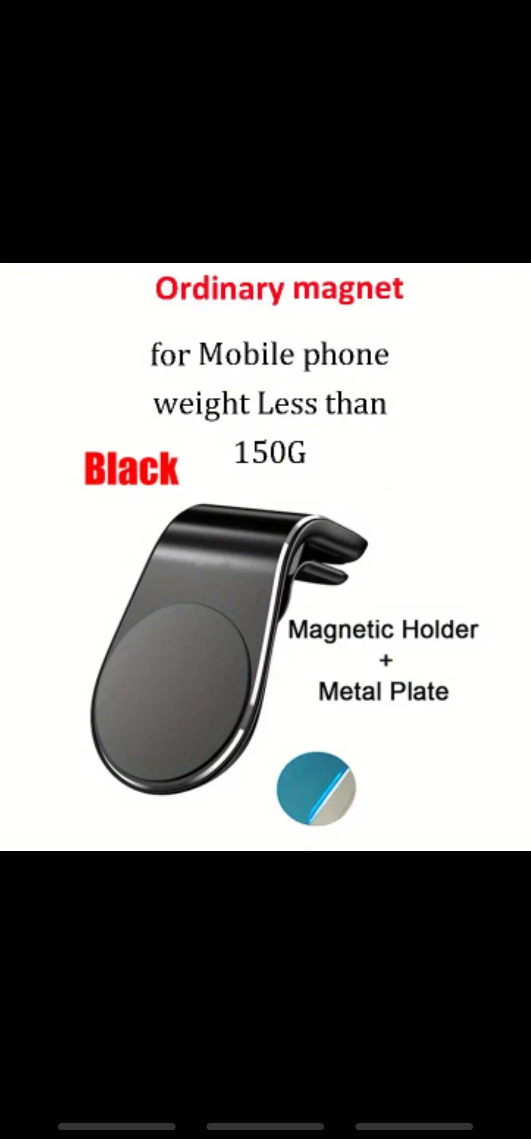 L Shape Magnetic Phone Holder For Car Magnet Cellphone Bracket