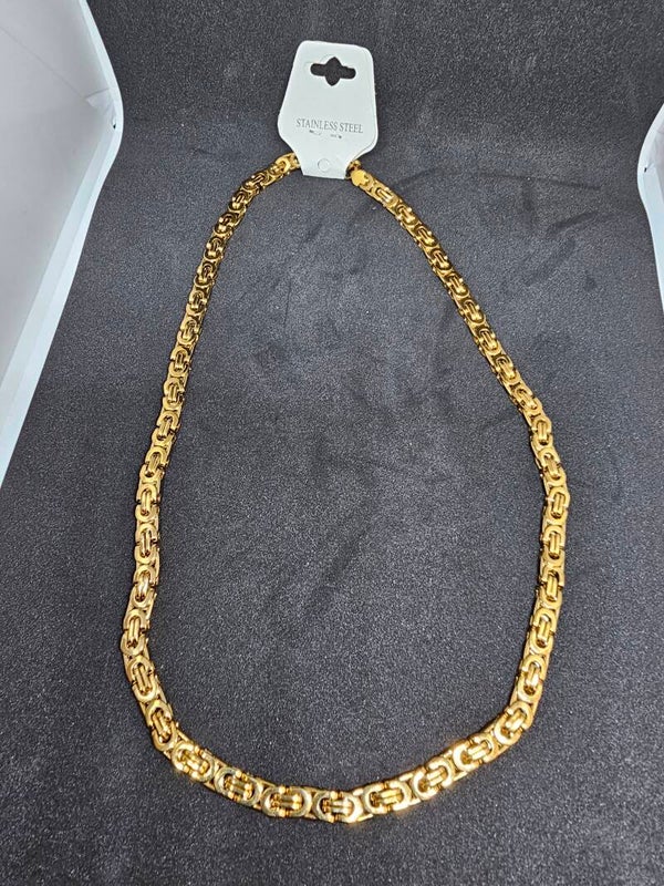 STAINLESS STEEL KETTING GOLD KLEUR