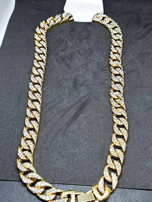 GROTE DIKE KETTING GOUD KLEURIG