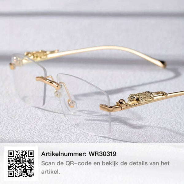 1 paar vierkante mode Plano-bril voor heren, ideale keuze voor geschenken