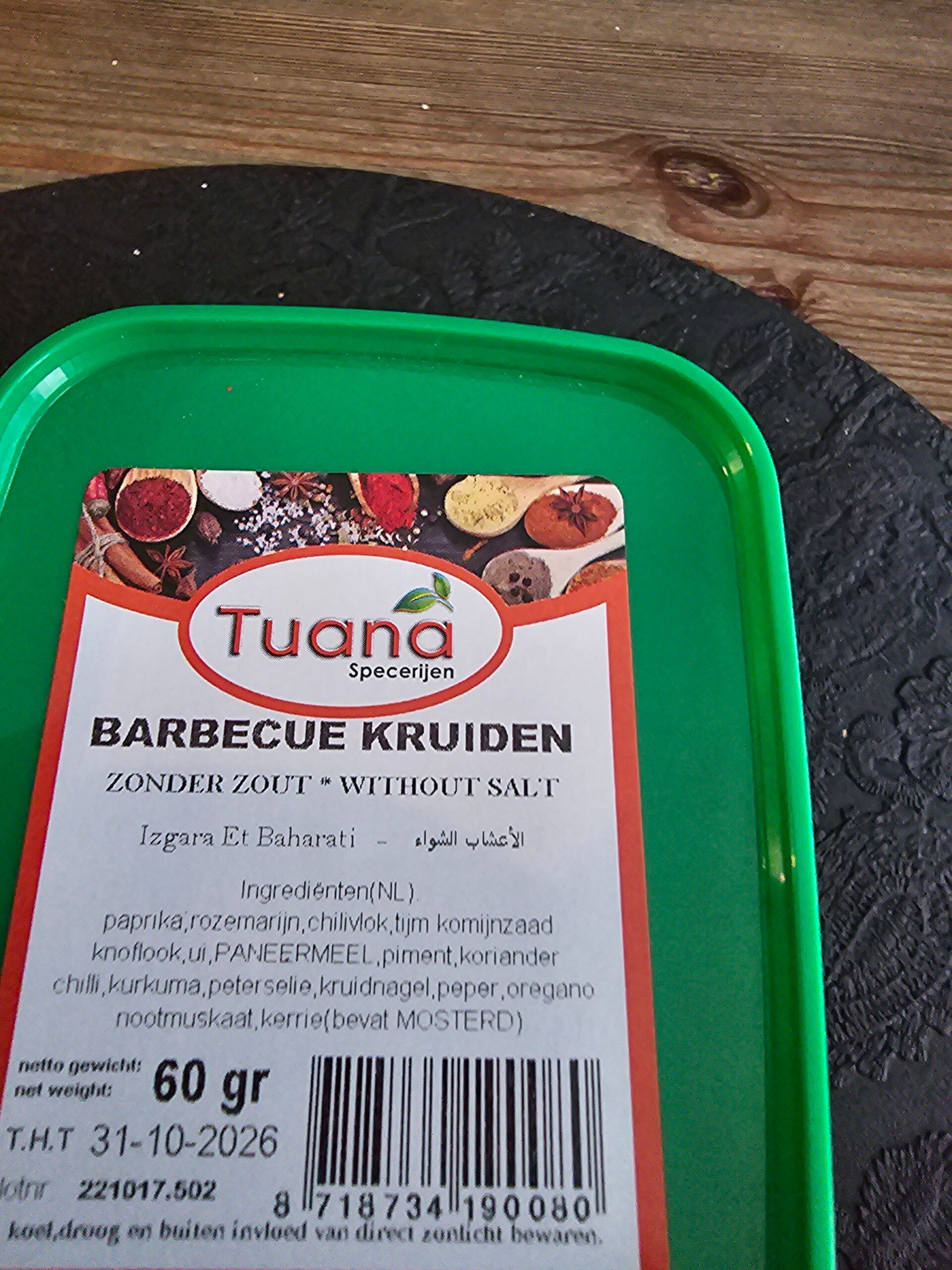 BARBECUE KRUIDEN ZONDER ZOUT