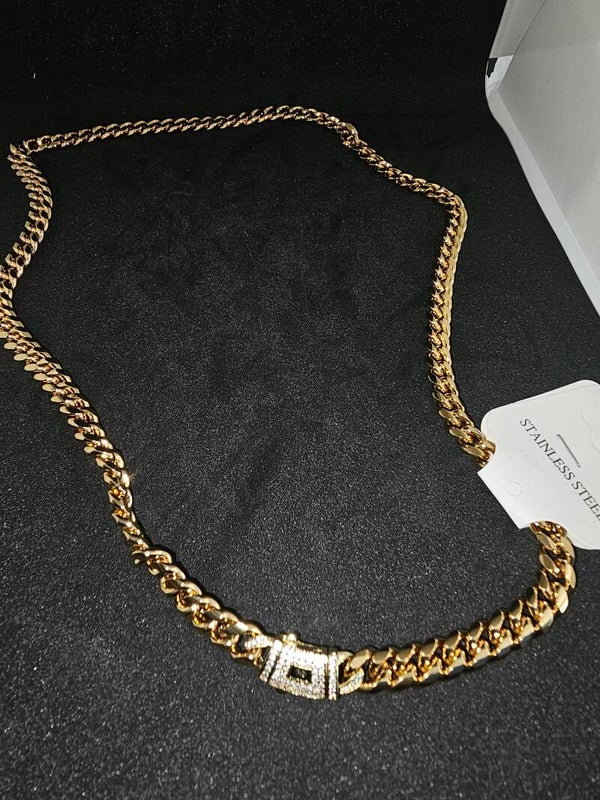 STAINLESS STEEL KETTING GOLD KLEUR