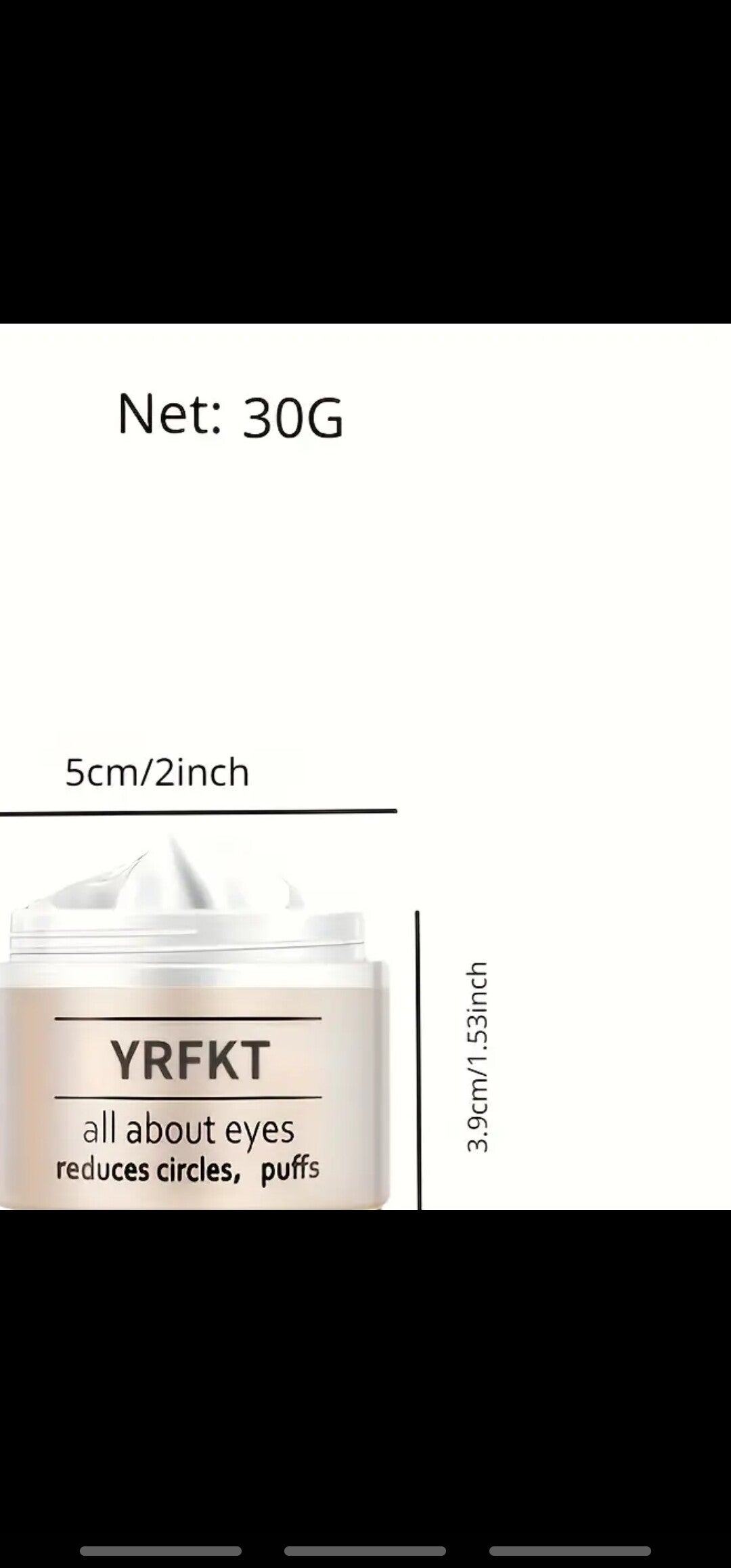 Peptide Zwarte Oogcrème, Serum 50g